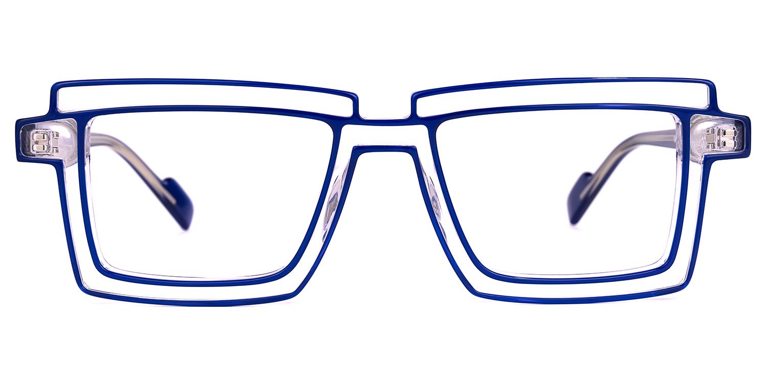 Joselyn - Rectangle Blue Eyeglasses product detail 2