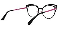 Botello - Cat Eye Black Eyeglasses | Vooglam Side View