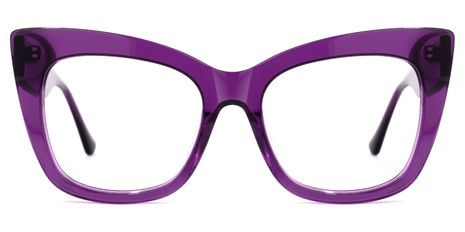 Escobar - Square Purple Eyeglasses