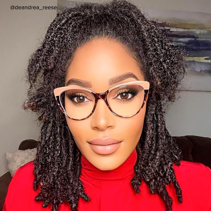 Trudie - Cat Eye Brown Tortoise Eyeglasses - 10