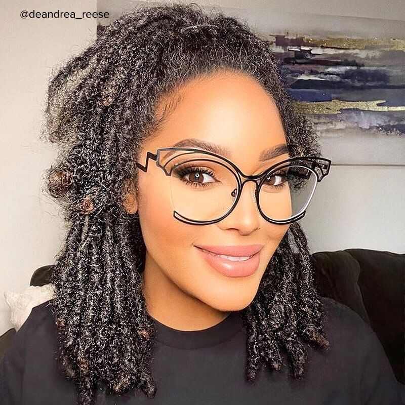 Maggie - Cat Eye Black Eyeglasses - 10