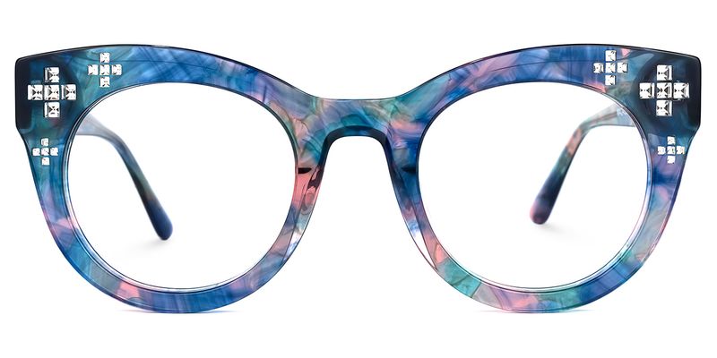 Dembo - Round Floral Eyeglasses