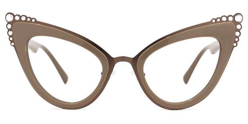 Magdaleno - Cat Eye Brown Eyeglasses