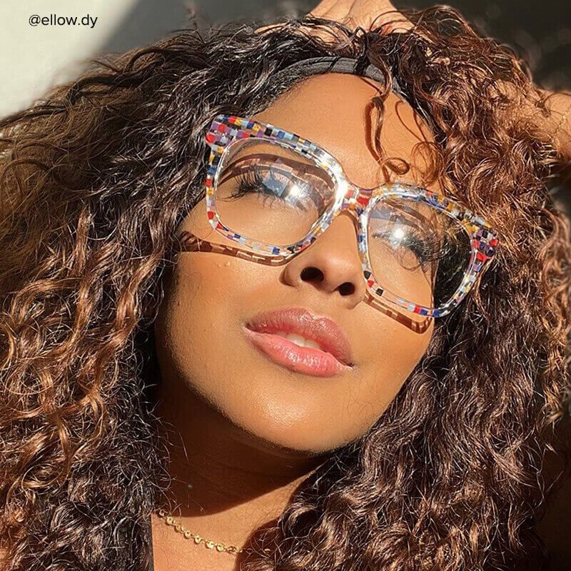 Martha - Square Colorful/Point Eyeglasses - 6