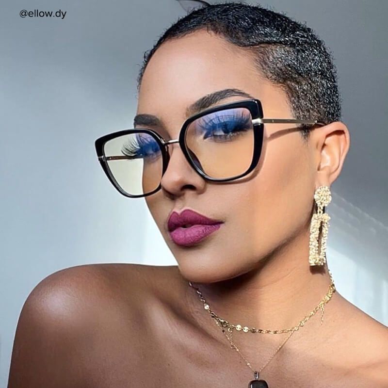 Declan - Rectangle Black Eyeglasses - 7