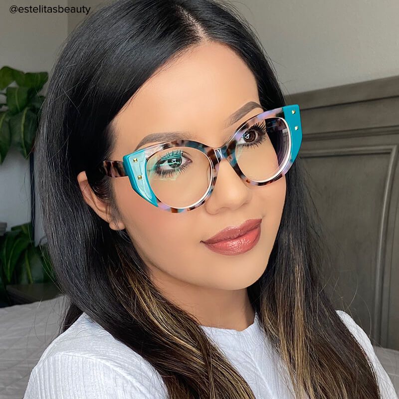 Kornegay - Cat Eye Floral Eyeglasses - 6