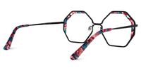 Scotto - Geometric Floral Eyeglasses | Vooglam Side View