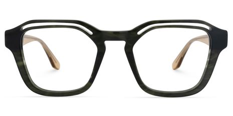 Bastian - Square Grey Eyeglasses