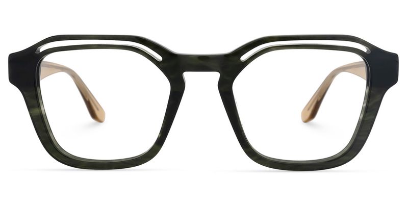 Bastian - Square Grey Eyeglasses