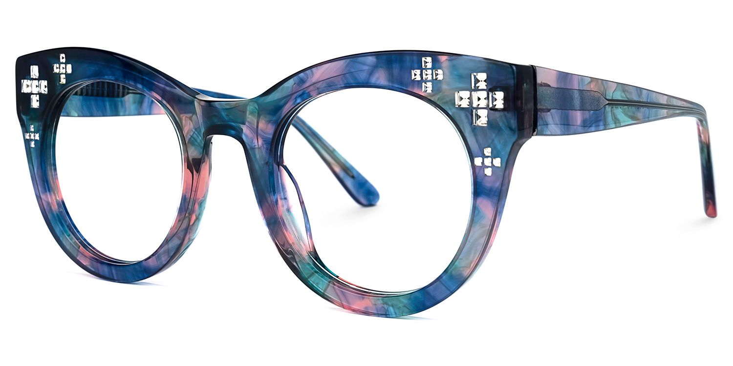Dembo - Round Floral Eyeglasses - 2
