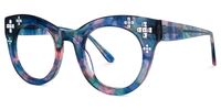 Dembo - Round Floral Eyeglasses - 2