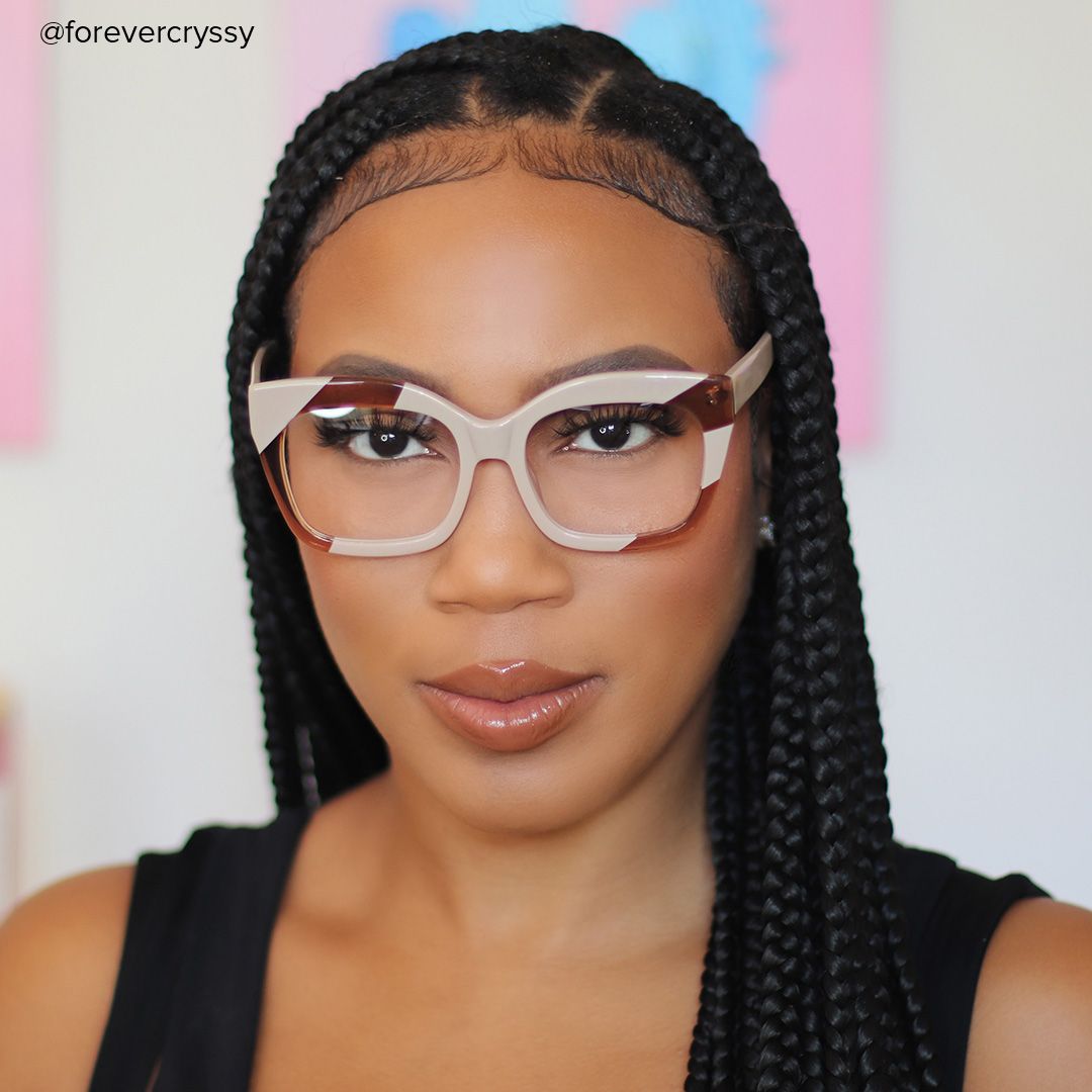 Terrie - Square Cameo/Brown Eyeglasses - 8