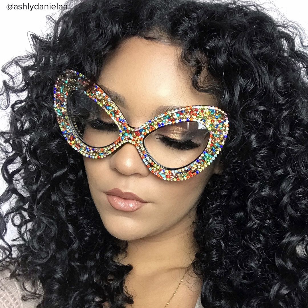 Staci - Cat Eye Multicolor Glitter Eyeglasses - 7