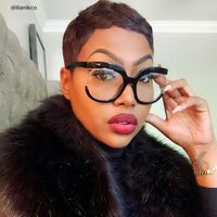 Fredia - Square Black Eyeglasses - 9