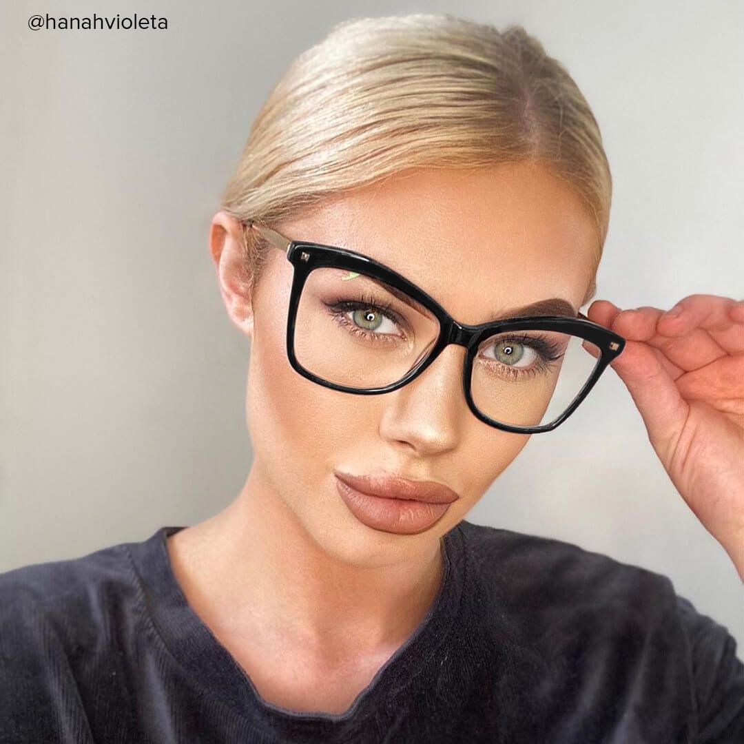 Libby - Butterfly Black Eyeglasses - 4