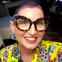 Zuzanna - Cat Eye Blue/Orange Eyeglasses - 6