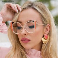 Eleni - Cat Eye Orange Eyeglasses - 7