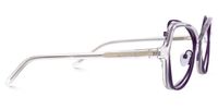 Geometric Purple Eyeglasses | Vooglam.com 