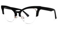 Drayton - Cat Eye Black Eyeglasses - 2