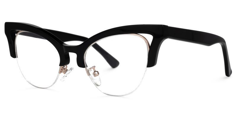 Drayton - Cat Eye Black Eyeglasses
