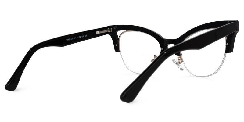 Drayton - Cat Eye Black Eyeglasses - 3
