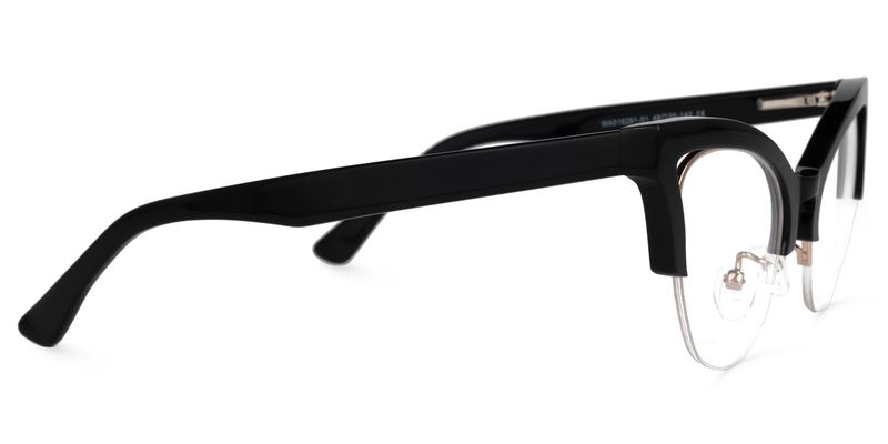 Drayton - Cat Eye Black Eyeglasses - 4
