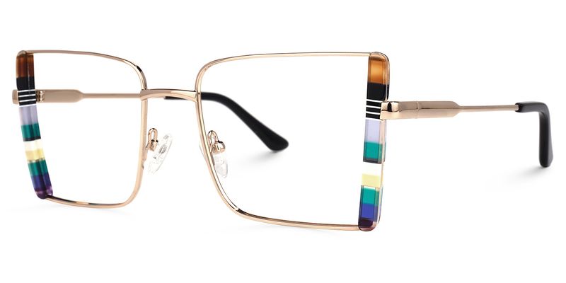 Denzel - Square Multicolor Eyeglasses - 2