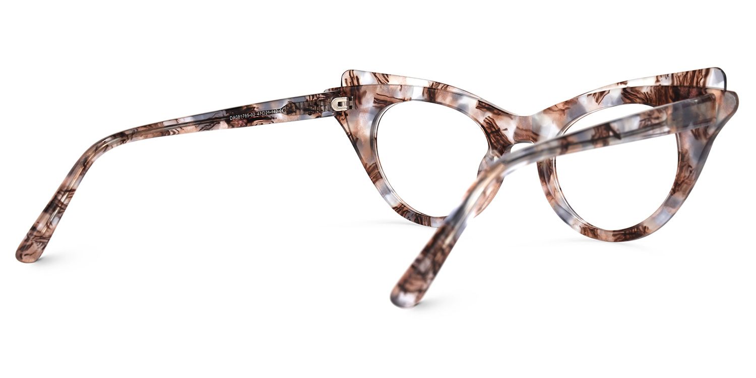Debra - Cat Eye Pattern Eyeglasses - 3