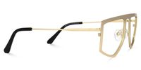 Lopez - Aviator Gold Eyeglasses | Vooglam 
