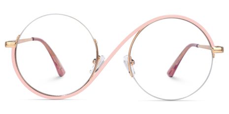 Manley - Round Pink Eyeglasses