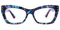 Melba - Rectangle Floral Eyeglasses