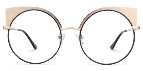 Contreras - Cat Eye Gold Eyeglasses