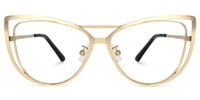Roselyn - Cat Eye Gold Eyeglasses