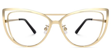 Roselyn - Cat Eye Gold Eyeglasses