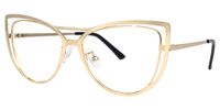 Roselyn - Cat Eye Gold Eyeglasses - 2
