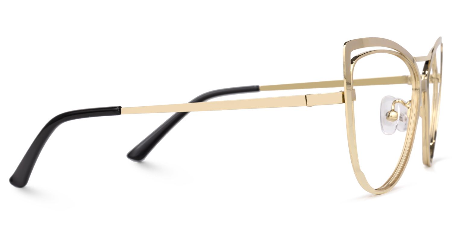 Roselyn - Cat Eye Gold Eyeglasses product detail 4
