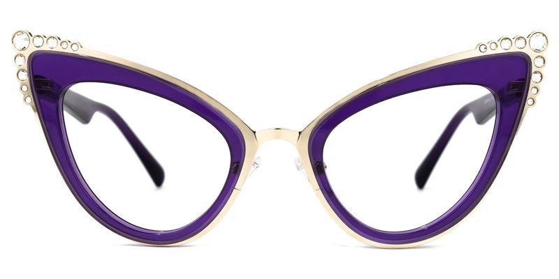 Magdaleno - Cat Eye Purple Eyeglasses