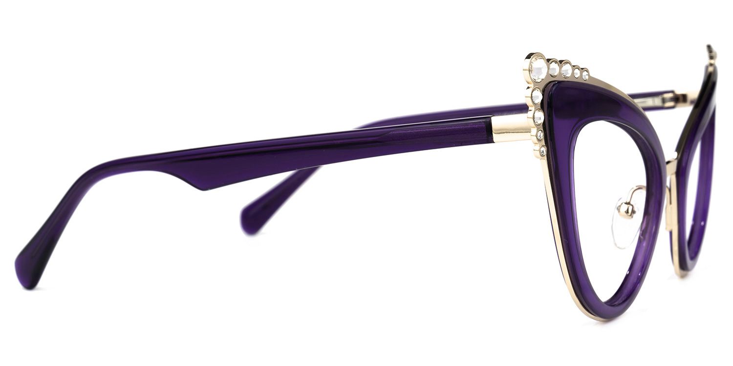 Magdaleno - Cat Eye Purple Eyeglasses - 4