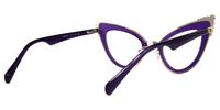 Magdaleno - Cat Eye Purple Eyeglasses | Vooglam Side View