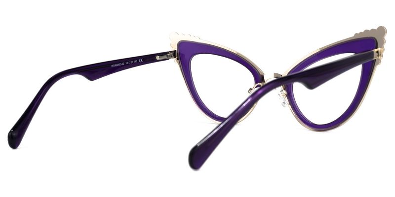Magdaleno - Cat Eye Purple Eyeglasses - 3