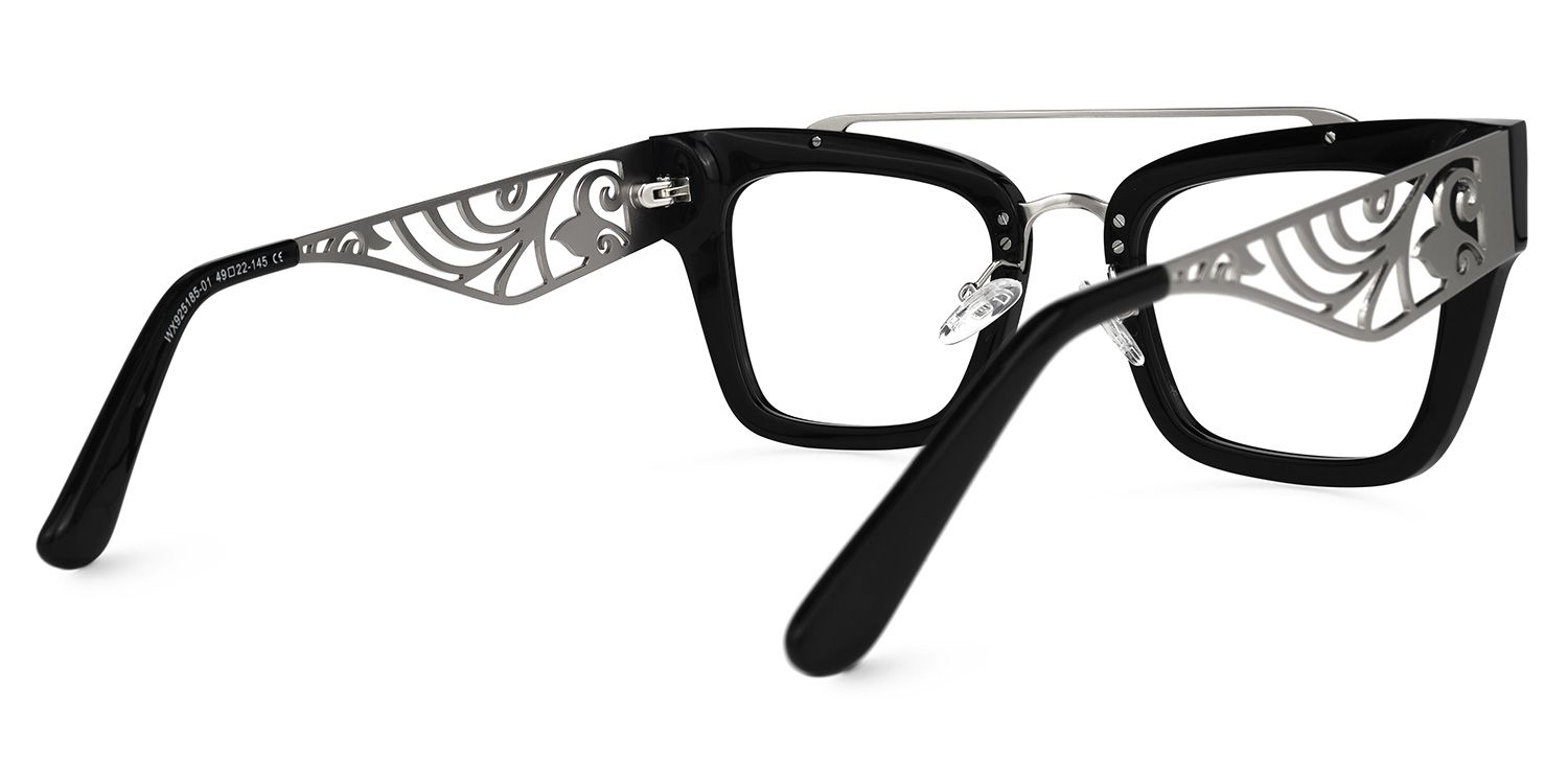 Vaughn - Aviator Black Eyeglasses product detail 3
