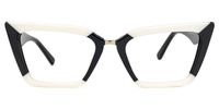 Petrie - Rectangle Two-tone Eyeglasses | Vooglam Angle View