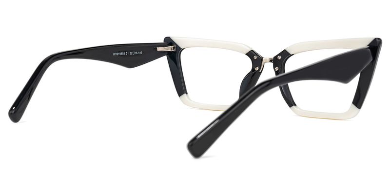Petrie - Rectangle Two-tone Eyeglasses - 3