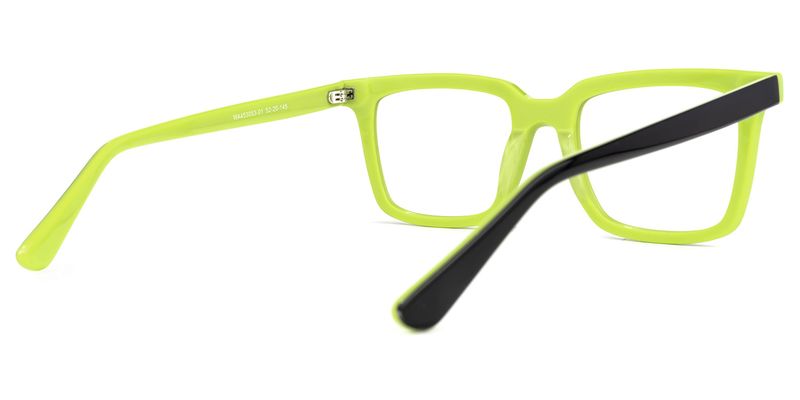 Chelsie - Rectangle Green Eyeglasses - 3