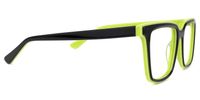 Chelsie - Rectangle Green Eyeglasses | Vooglam 