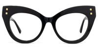 Mancilla - Cat Eye Black Eyeglasses | Vooglam Angle View