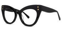 Mancilla - Cat Eye Black Eyeglasses | Vooglam Front View