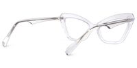 Shaneika - Cat Eye Crystal Eyeglasses | Vooglam1 Side View