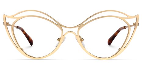 Hilleary - Geometric Gold Eyeglasses