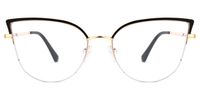 Guerrero - Browline Black Eyeglasses | Vooglam Angle View